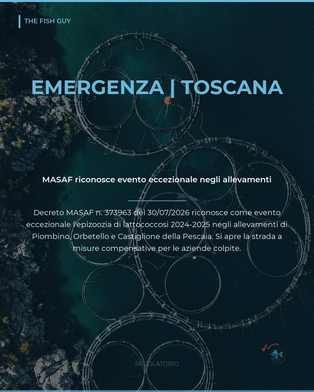 MASAF riconosce l'emergenza lattococcosi in Toscana