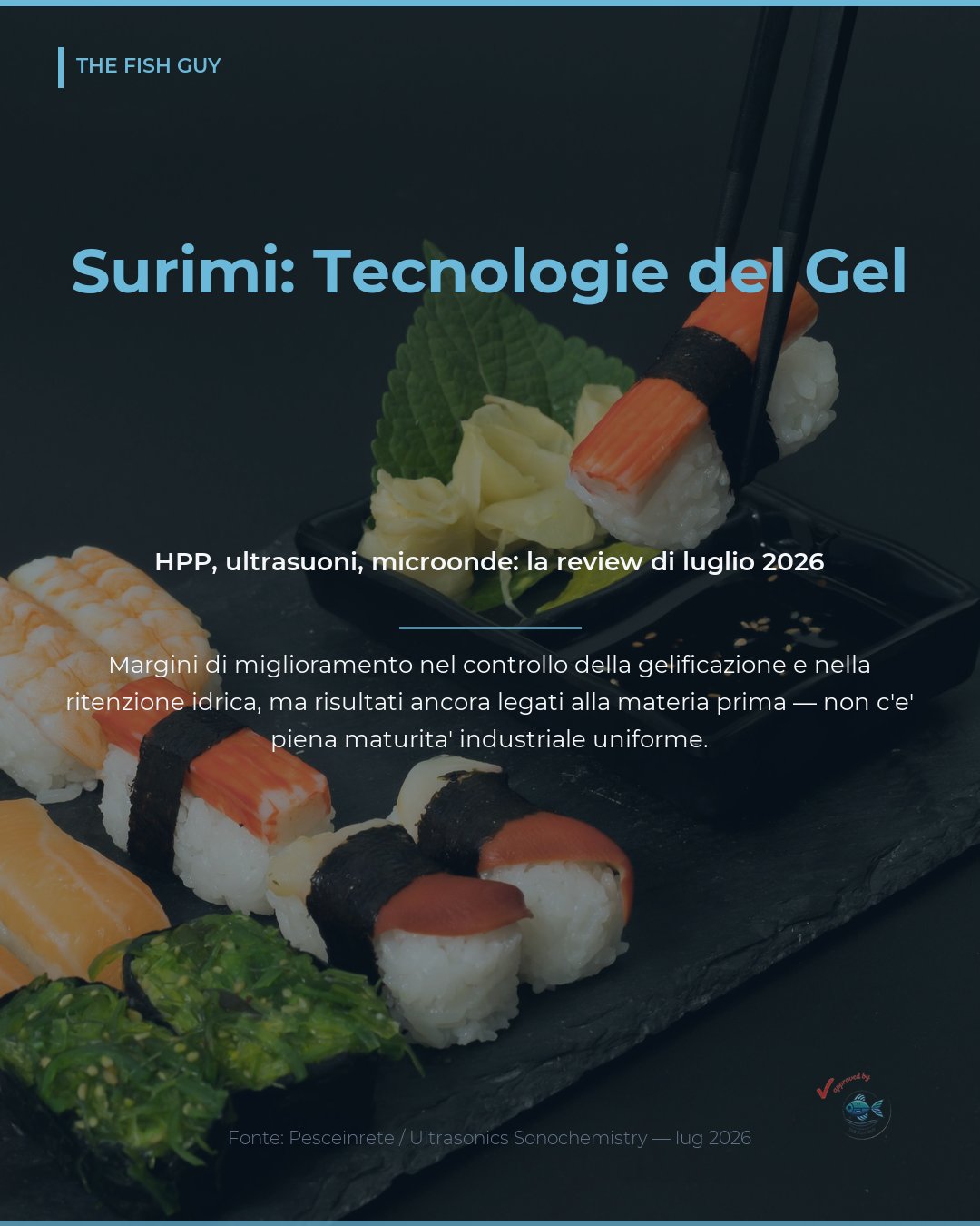 Surimi: le Nuove Tecnologie che Ridefiniscono il Gel