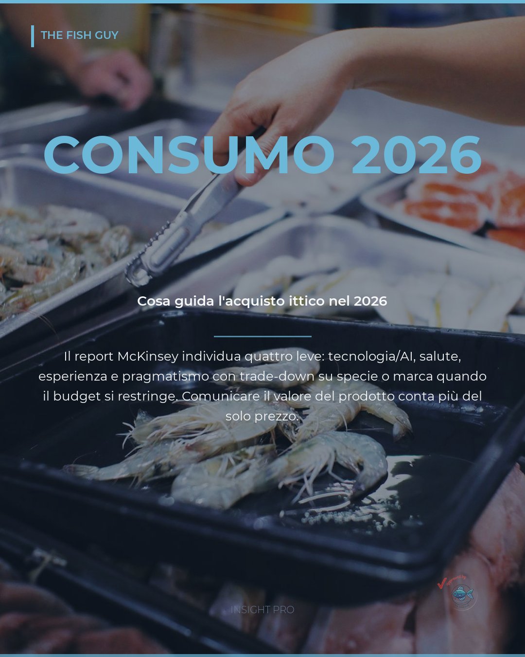 Consumatore ittico 2026: perche' il prezzo non basta piu'