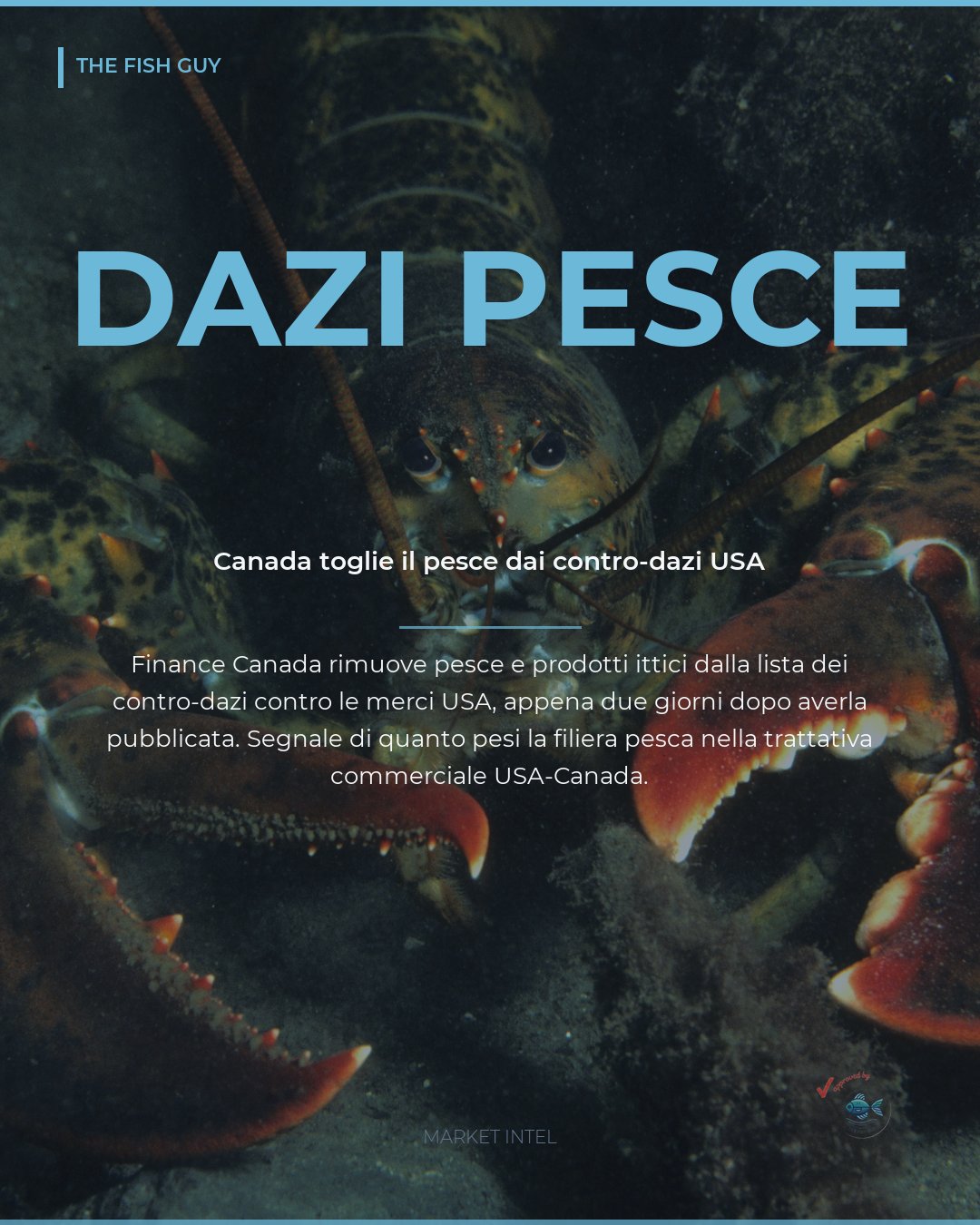 Canada toglie il pesce dalla lista dei contro-dazi USA