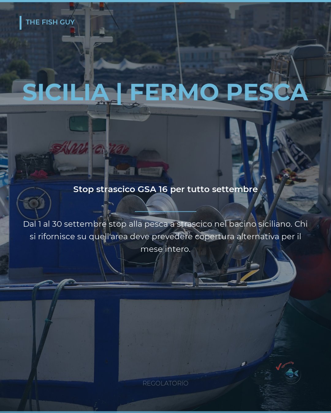 Sicilia: fermo pesca a strascico per tutto settembre 2026