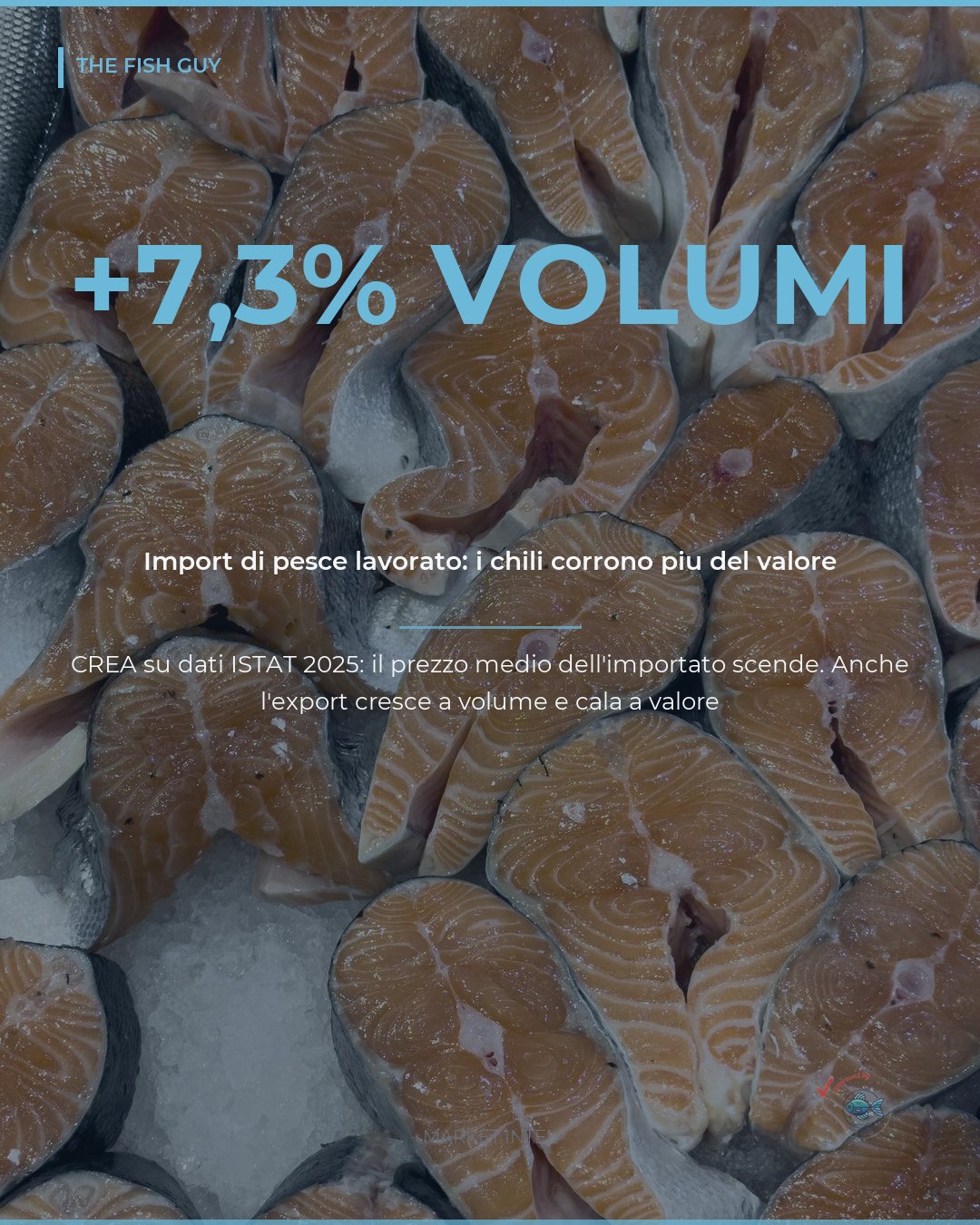 Import di pesce lavorato: più chili, meno valore per chilo
