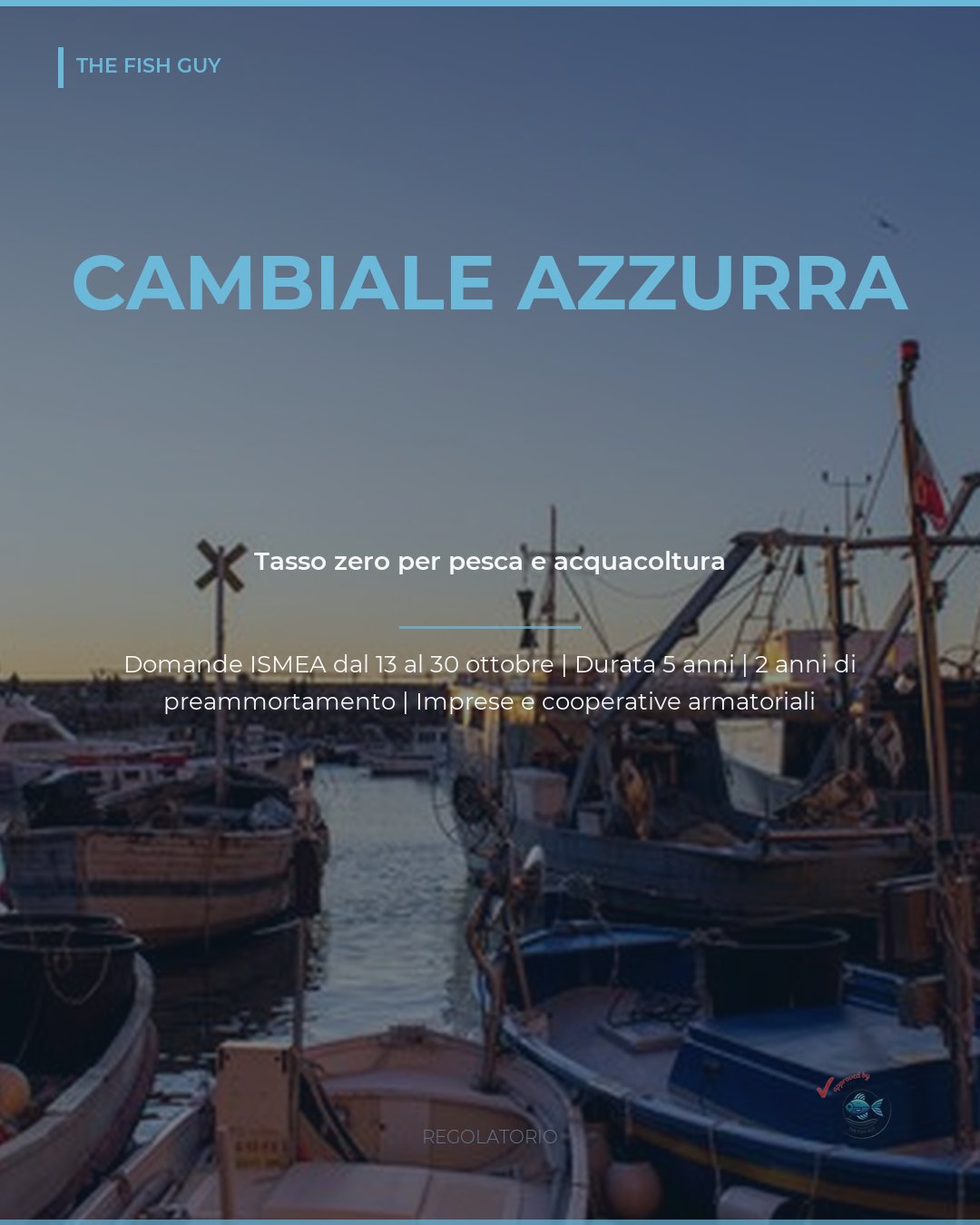 Cambiale Azzurra: tasso zero per pesca e acquacoltura