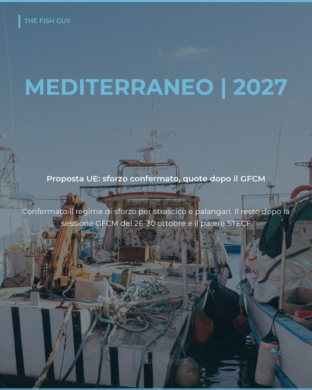 Mediterraneo 2027: proposta Ue sulla pesca, il resto dopo il GFCM