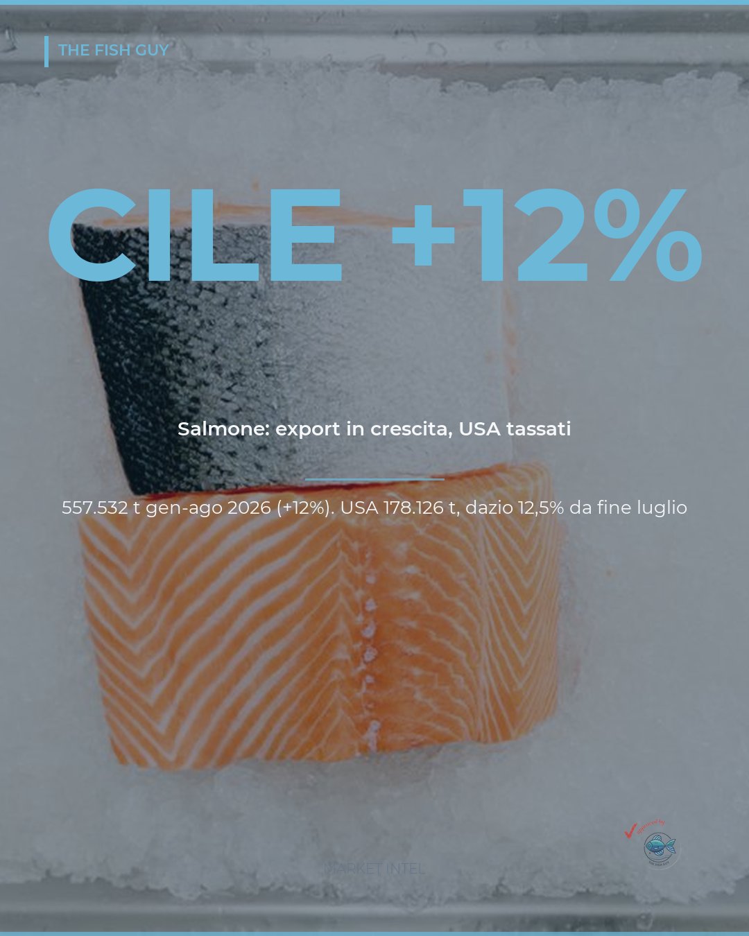Salmone cileno +12% in otto mesi: cosa cambia con il dazio USA