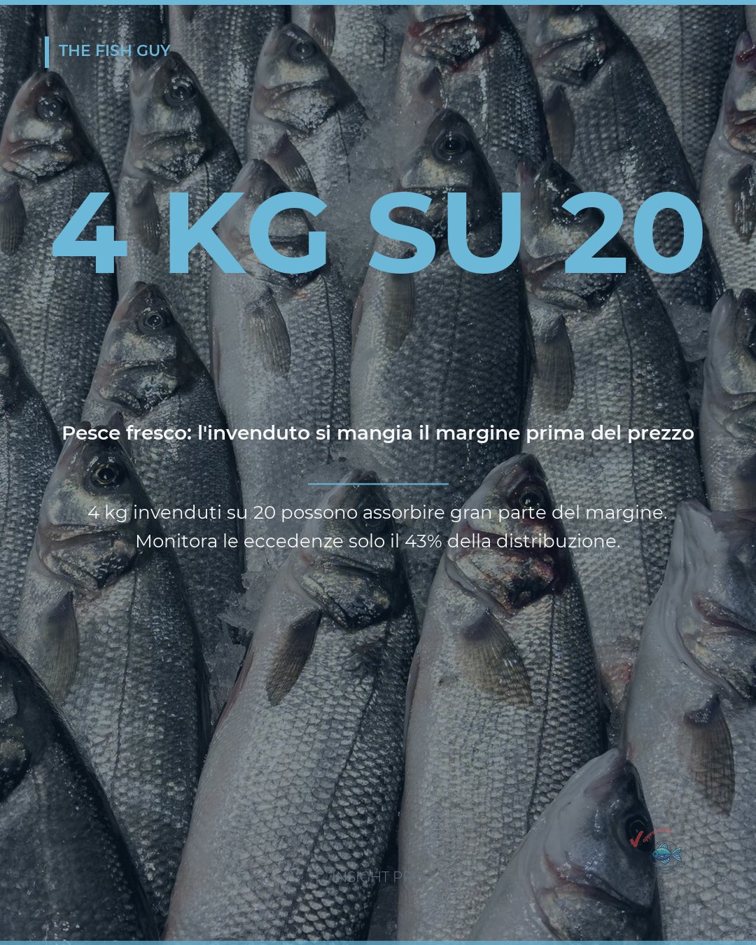 Pesce fresco: l'invenduto si mangia il margine prima del prezzo